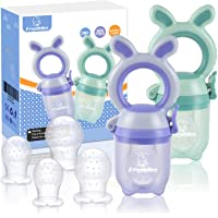 ANGELBLISS Alimentador antiahogo bebe- chupete fruta bebe- alimentador bebe (2 piezas)- con pacifiers de 3 tamaños…